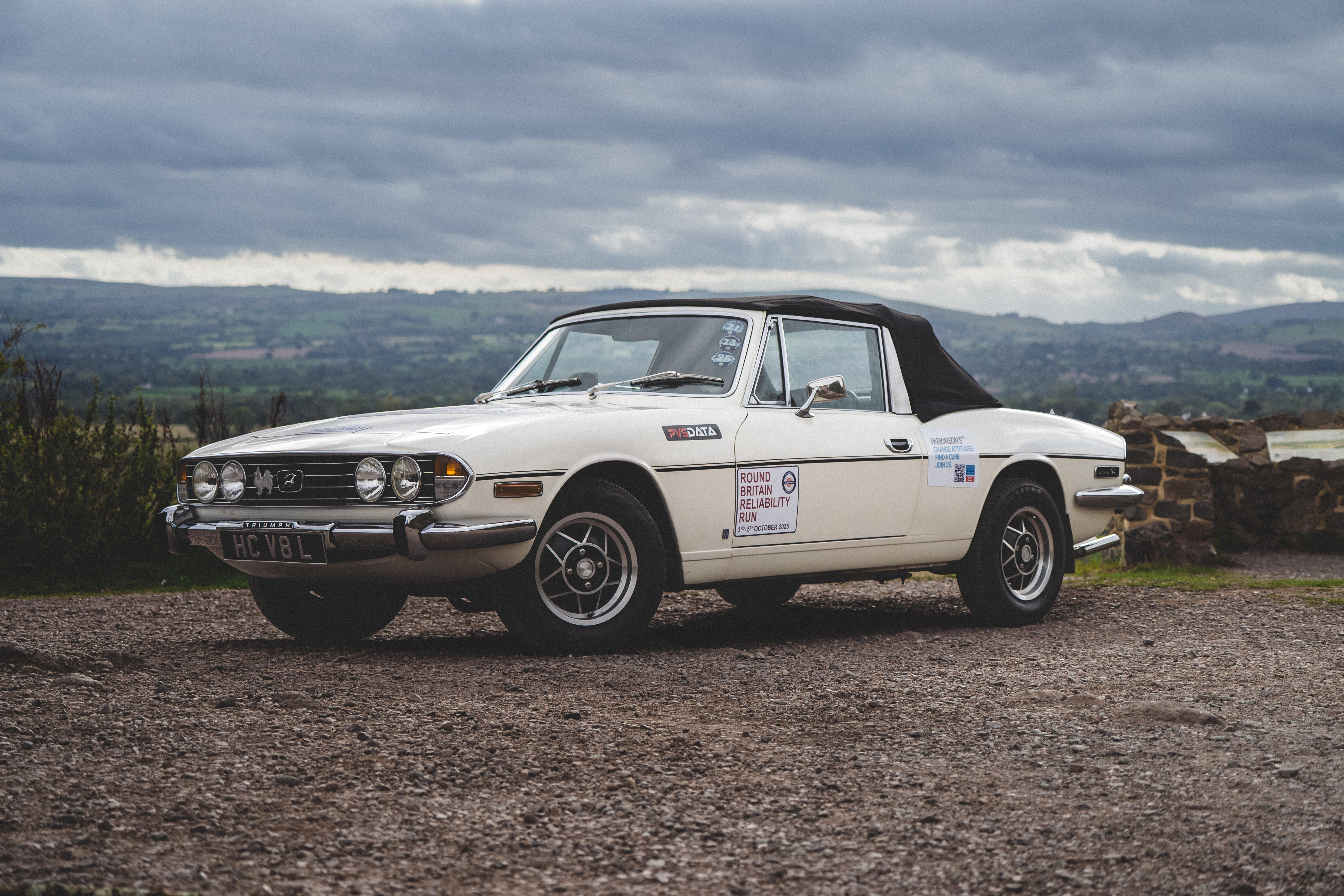 Triumph Stag on the RBRR route